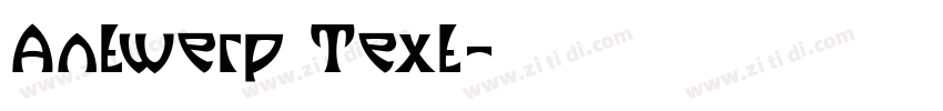 Antwerp Text字体转换